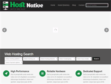 Tablet Screenshot of hostnative.com
